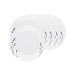 Corelle Corelle Asia Collection Lavender Garden 26 cm Dinner Plate, Microwave & Dishwasher Safe, Elegant Crockery for Dining & Gifting - Pack of 6