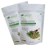 HERBLAP Green Coffee Beans Your Natural Immunity Booster and Weight Loss Partner: 200 G (Pack of 2)