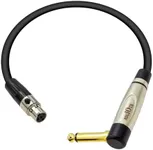 Augioth 24 Inch TA4F to 1/4 TS Instrument Cable 2 FT 4 Pin Mini Connector to Right Angle Wireless Guitar System Cord Bodypack Transmitter Wire 75CM