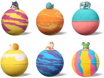 Seychelles Kids Spa Bubble Bath Bombs for Kids 1+ with Toy Inside, Rich Bubbles, Pack of 6, (100gm Each), SLS Free, Free from Heavy Metal Residues