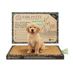 Puppy Bark Potty Natural Dog Potty for Small Dogs & Teething Puppies - Odor Neutralizing Reusable Indoor Solution for Apartments - Eco-Friendly Pee Pad Alternative - Large 30x20 inch
