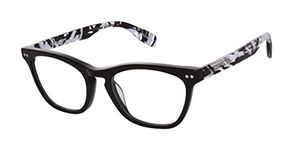 Scojo New York Bloom Reading Glasses, Black Weave, 1.25x