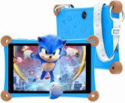 Kids Tablet, Android 13 Tablet for Kids 8 Inch with KIDOZ Preinstalled, WiFi 6, Parental Control, 32GB Storage，Anti-Fall Design, Adjustable Strap Included，Blue