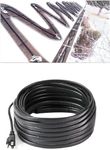 H&G Lifestyles Roof Heat Cable Snow De-Icing Kit Self-Regulating Plug-in Ready Heat Tape for Roof and Gutters Ice Dam Prevention 8W/ft 30ft