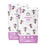 Amazon Brand - Mama Bear Disney Ultra Dry Nappies, Size 5 (10-16 kg), 152 Count (2 Packs of 76), White, Monthly Pack