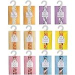 Natural Scented Sachets Bags, 12PCS Sachets for Drawers and Closets Sachet Bags, Long-Lasting Aroma Bag for Drawers, Closets, Wadrobe, Car (Lavender, Lily, Ocean, Lemon, Jasmine, Rose)