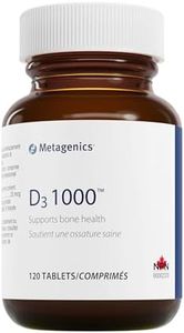 Metagenics Vitamin D3 1000 IU - Vitamin D Supplement for Healthy Bone Formation, Cardiovascular Health, and Immune Support - 120 Count
