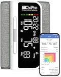 OxiPro BP2 Smart Blood Pressure Monitor with App - CE Approved Blood Pressure Machines - Universal Small to Large Cuff - Email BP Monitor Results to Your NHS Doctor via Included App - UK, White