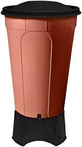 210L Water Butt XL with Stand & Tap Garden Waterbutt Barrel Rain Water Collector - Terracotta Rain Saver