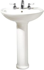 American Standard 0236.811.020 Cadet Pedestal Top and Leg with 8-Inch Center Holes, White