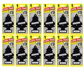 MAGIC TREE "LITTLE TREE" BLACK ICE FRAGRANCE AIR FRESHENERS PACK OF 12