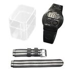 French Talking Watch for Blind and Seniors | Automatic Schedule Announcement + Voice Alarm | Silicone and Additional Nylon Strap | Lightweight <30g | Gift Idea for The Blind