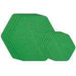 GEAR AID Tenacious Tape Hex 2.5” and 1.5” Shapes, Micro-Ripstop Outdoor Fabric Repair Patches, Peel-and-Stick to Fix Holes and Burns in Down Jackets, Rain Gear, Tents, Tarps and More, Green, 8 Patches