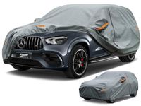 Kayme Heavy Duty Car Cover Waterproof Breathable, Outdoor 5 Layers Full Cover Sun Rain Dust All Weather Protection, Universal Fit Q7, GLE, X5, XC90, Range Rover, Cayenne Etc. (485 To 510cm)