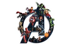 DivineDesigns™ Vinyl Avengers Printed Wall Sticker for Wall Decoration | Ideal for Home and Living Room, Bedroom, Kids Room - Multicolour 22X24 Inches (Pack of 1)