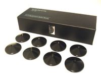 Set of 8 AudioSerenity Satin Black Hi-Fi Spike Shoes