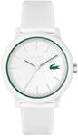 Lacoste 12.12 Multifunction White Silicone White Dial Men's Watch