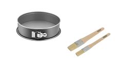 ORIGINAL KAISER Inspiration Springform Baking Set Including Cake Brush 2 Pieces 26 cm Round with Flat Base Non-Stick Coating Leak-Proof Made in Germany