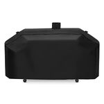 Unicook Heavy Duty Waterproof GC7000 Gas/Charcoal Grill Cover, Outdoor Barbecue Cover, Fits Smoke Hollow Gas/Charcoal Grill and More, Special Fade and UV Resistant Material, Black