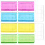 10 PCS 18650/16340/CR123A Plastic Battery Case, KUOQIY Cell Battery Storage Case Holder Box, Multifunctional Battery Holder, for 18650 CR123A 16340 Battery (5 Colours)