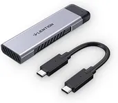LENTION USB C to NVMe & SATA M.2 SSD Enclosure, USB 3.1 Gen 2 M Key & B&M Key Hard Drive Adapter, Supports UASP for SSD Size 2280/2260/2242/2230, Compatible Mac OS, Windows, More (CB-C9E, Space Gray)