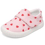 Jack & Lily CanvasKicks Toddler Shoes – Lightweight Breathable Canvas Sneakers with Wide Toe Box, Flexible Non-Slip Sole & Cushioned Insole – Comfortable Everyday Shoes for Boys & Girls