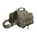 EXCELLENT ELITE SPANKER Tactical Military Dog Saddle Bag Harness Saddlebag Backpack for Medium Large Dogs(Army Green,L)