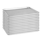 BIEAMA 12 Pack Aluminum Sheet Pan Perforated,Full Size 18" x 26" Commercial Bakery Equipment Cake Pans,NSF Approved Baking Tray