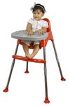 Esquire Bobo Red Baby Dining Chair with Paw Foot, Foot Rest and with a Slide in Table Tray