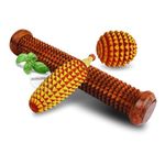 GOSHOPECO Roller Wooden Acupressure massager Pain Relief Rod with Ball,Karela Massager(set of 3)