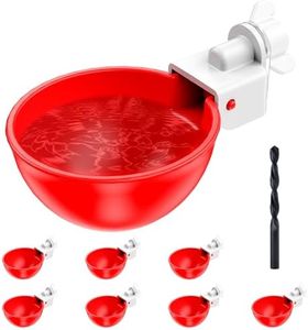 ZenxyHoC Chicken Waterer Cups, 8 Pack Automatic DIY Chicken Water Cups with 1/8'' MPT Hole Saw
