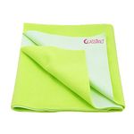 Glassiano Star Waterproof Reusable Cot Sheet for Babies Cradle (Small-50cm X 70cm Color-Pista Green)