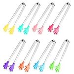 Sunenlyst 8PCS Silicone Mini Tongs,