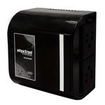 NEXTRON Mini Voltage Stabilizer for Applicable for Smart TV's up to 82cm (32')+Set Top Box|4AMPS / 50HZ Capacity | LED Indicator Working Range 130V-270V AC | 1 Year Replacement, 4 Years Service-Black