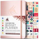 Clever Fox Budget Planner - Expense Tracker Notebook. Monthly Budgeting Organizer, Finance Logbook & Accounts Book, Bill Tracker, A5 (Rose Gold)