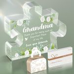 Usong Grandma Birthday Gifts with Giftpack, Gifts for Grandma, Nanny Gifts, Nanny Birthday Gifts for Christmas Mothers Day Acrylic Puzzle Ornament 3.9x3.3x0.6 inch