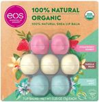 eos Evolution of Smooth Lip Balm 100% Natural Organic Lip Care Gift 7-Pack ~ 2 Chamomile, 3 Vanilla Bean & 2 Strawberry Sorbet 0.25 Ounce each