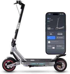 ZWHEEL E12 Electric Scooter Adult, 25MPH Top Speed, 25-Miles Max Range, 800W Peak Motor, Front & Rear Suspension, 10'' Off-Road Tires, Folding Commuter E-Scooter, Gift for Teens, Smart APP Control