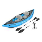 Freespirit Sobek Inflatable Kayak Set for 2 People with Aluminium Paddles, Air Hammer™ Pump, Fins & Carry Bag, Inflata-Shield™, Suitable for Lakes, Rivers & Oceans, Water Sports, 10.1ft (331cm)
