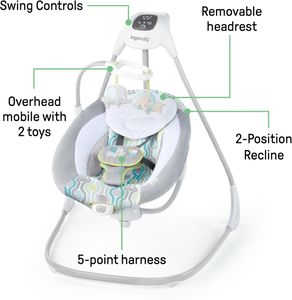 Ingenuity SimpleComfort Baby Swing – Soothing Infant Seat