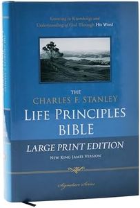 NKJV, The Charles F. Stanley Life Principles Bible, Large Print, Hardcover: Large Print Edition (Signature)