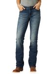 Wrangler Women's Willow Mid Rise Performance Waist Boot Cut Ultimate Riding Jean, Rebecca, 1-34, Rebecca, 1-34