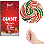 Christmas Giant Swirl Lollipop, Ideal Christmas Lollipop for Parties and Christmas Decorations, Gifts, and Stocking Stuffers. 14 inch Big.