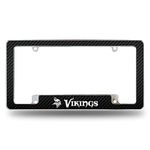 Rico Industries NFL Minnesota Vikings Black 12" x 6" Chrome All Over Automotive License Plate Frame for Car/Truck/SUV