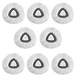 8Pack Spin Mop Head Refill, Universal 360°Mop Head Replacement for Vileda EasyWring Spin Mop, Microfiber Spin Mop Refills, Easy Cleaning Mop Head Replacement