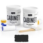 DWIL Cabinet Paint All Match - 64 OZ Black | Waterproof, No Sanding, Low Odor | Kitchen and Bathroom Cabinet Makeover Kit