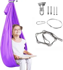 Aokitec Therapy Swing for Kids with Special Needs (Hardware Included) Snuggle Swing Cuddle Hammock Indoor Adjustable Aerial Yoga for Children with Autism, ADHD, Asperger, Sensory Integration