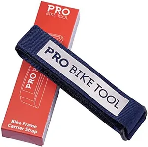PRO BIKE TOOL Frame Strap for Inner Tube and Tool Carrying - for use with Mountain, Road and Gravel Bikes - Machine Washable - Blue - Gifts for Mountain Bikers
