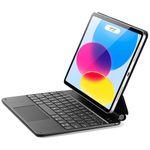 ESR iPad 11th(A16, 2025)/10th Gen Case with Keyboard, Magic Keyboard for iPad 10.9", Case with Floating Cantilever Stand, Springy Backlit Keys, Multi-Touch Trackpad, Rebound Series, Black