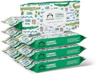 Amazon Brand - Mama Bear Fragrance Free Hypoallergenic Flushable Toddler Toilet Wipes, 336 Count (8 Packs of 42)